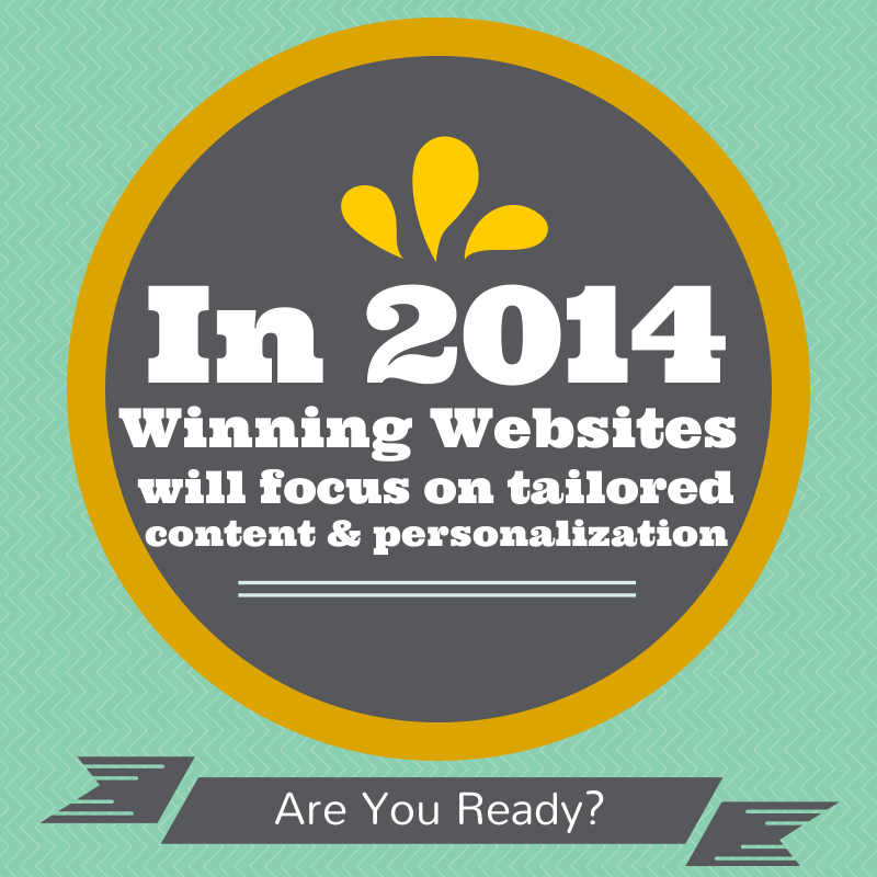 Winning Websites will focus on tailored content and personalization