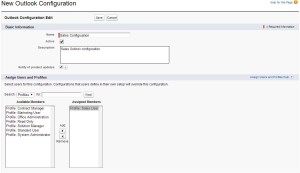 Outlook Configuration in Salesforce