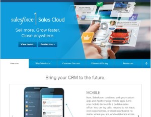 Salesforce Website Provides Simple Navigation