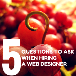 5 questions to ask when hiring a web designer