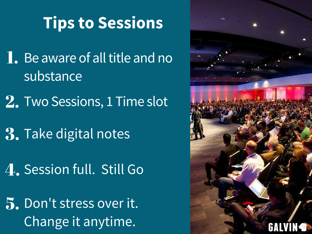 Tips to Dreamforce Sessions